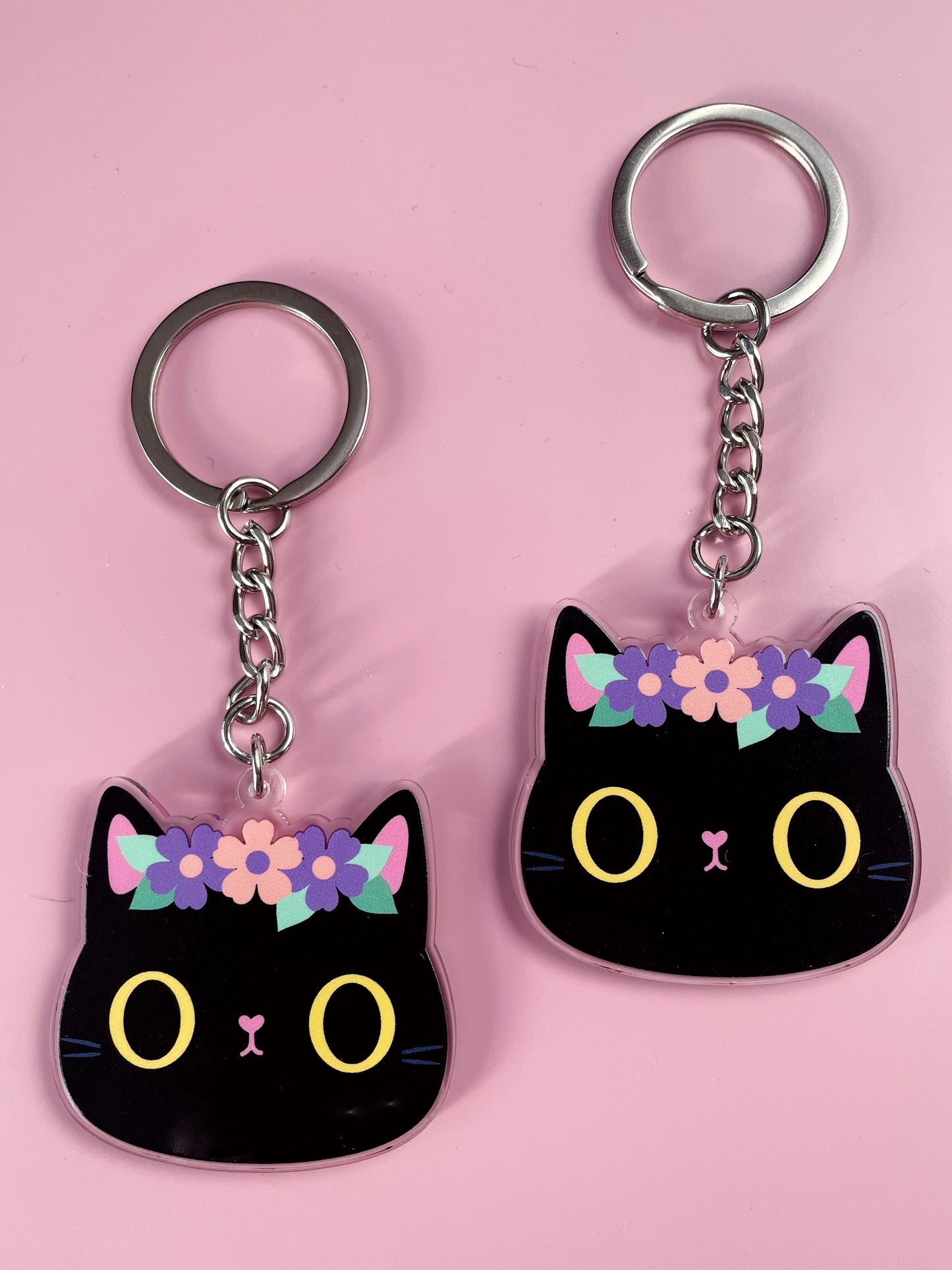 Black cat Keychain