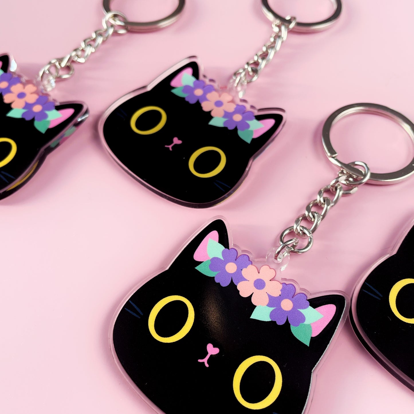 Black cat Keychain