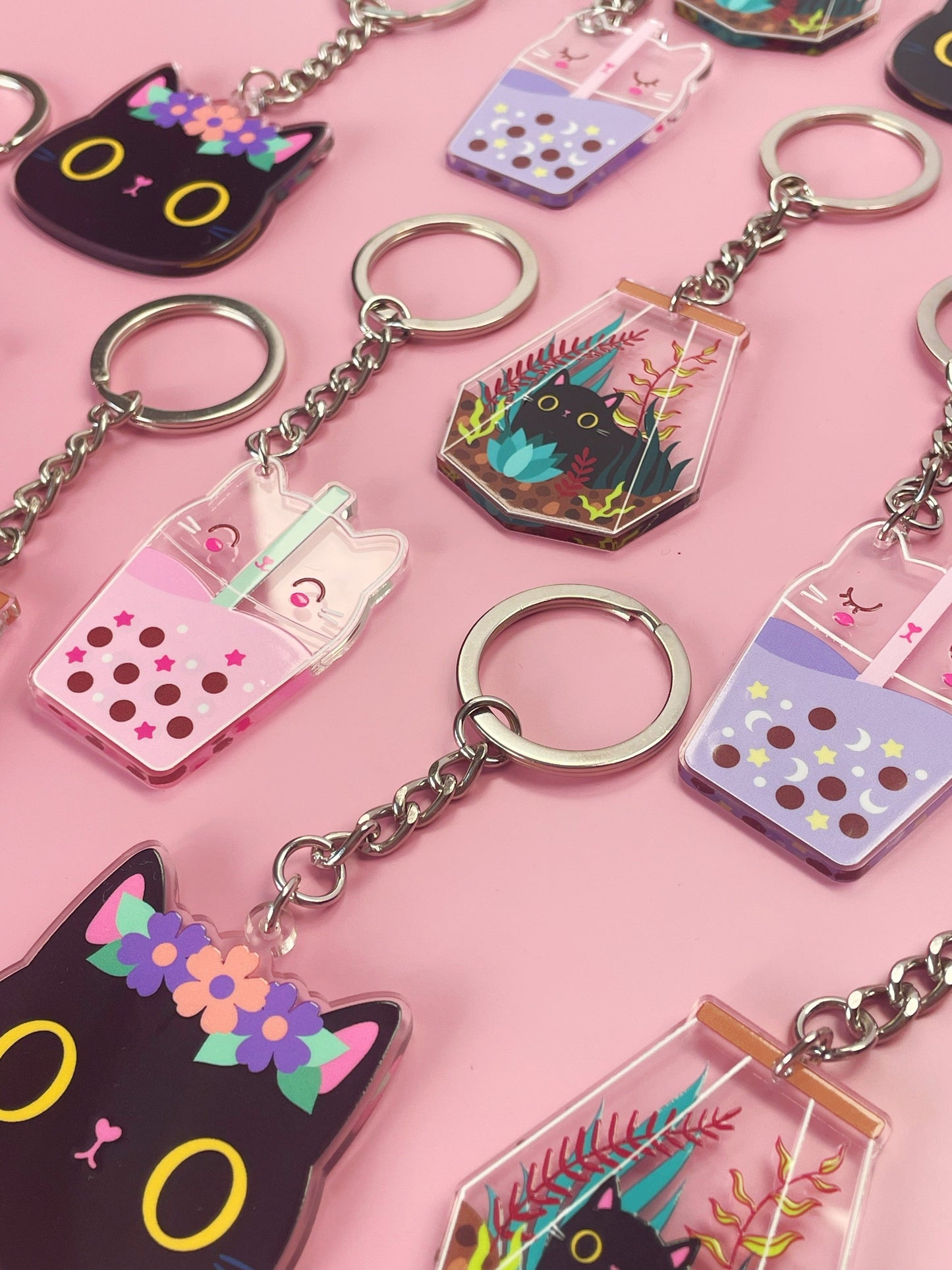 Black cat Keychain