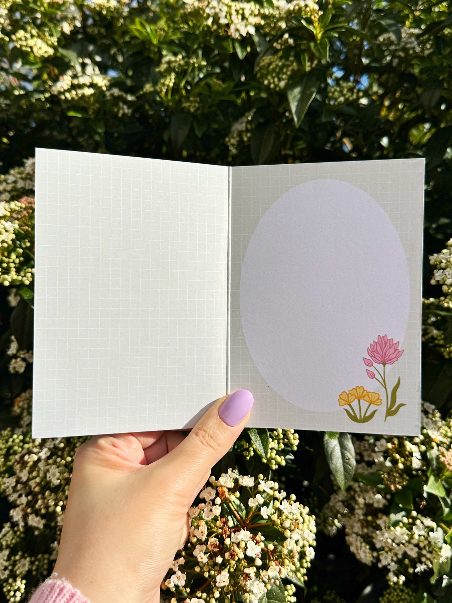 Hope your day is purrfect - Cute Cat Greeting Card for Book Lovers - eco friendly recycled