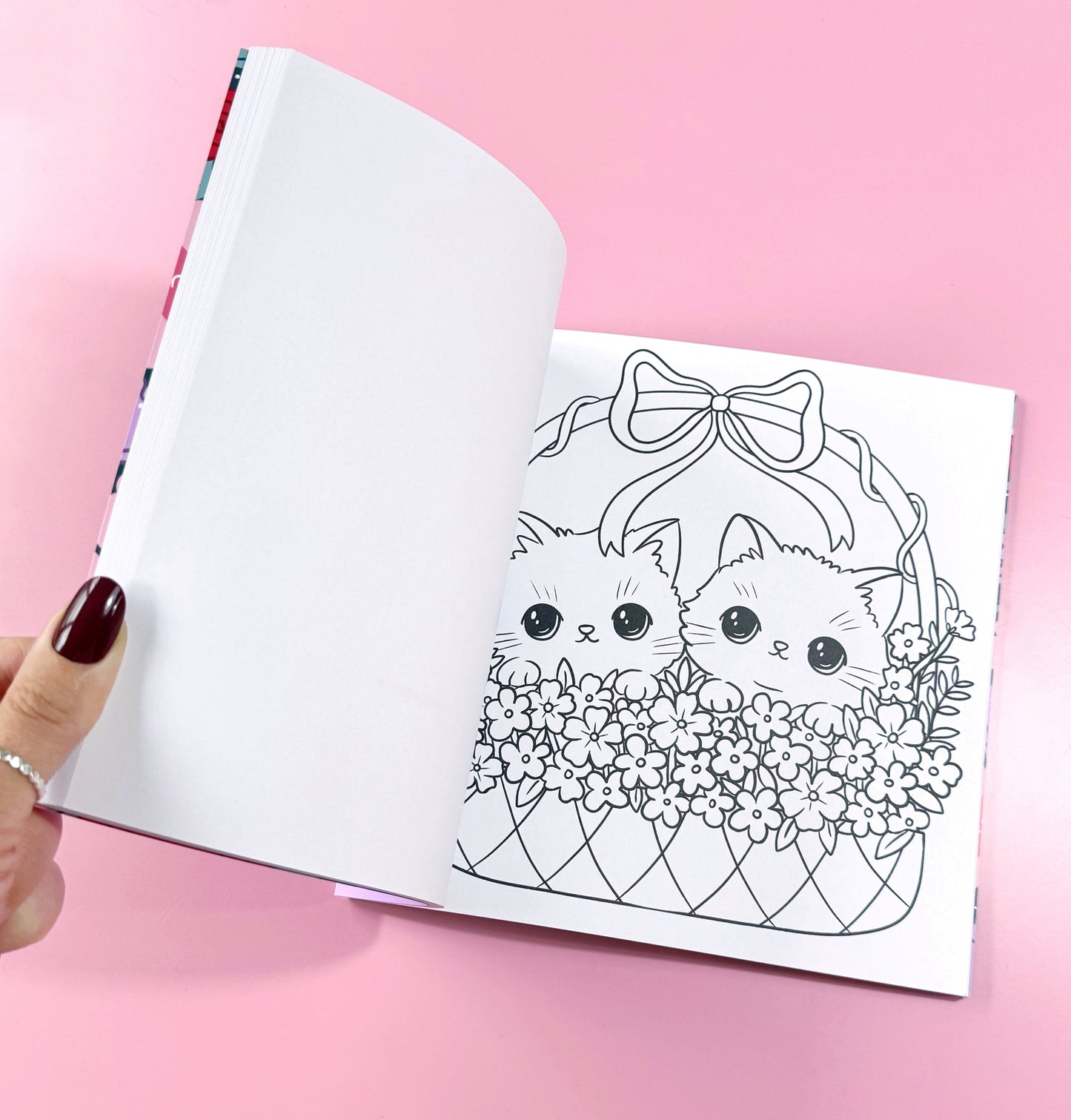 Pretty Kitty Colouring Book - Kawaii Cat Colouring Book