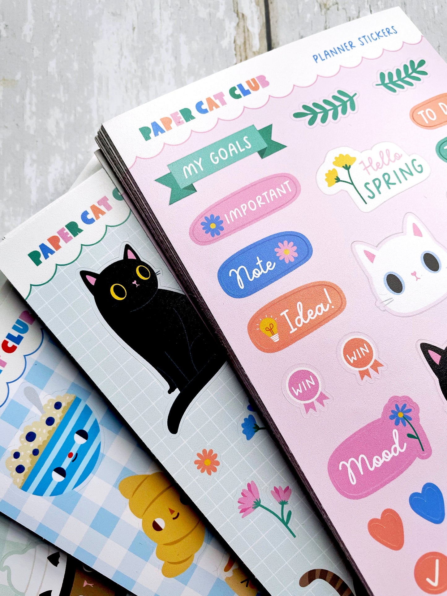 Wildflower Cats Sticker Sheet