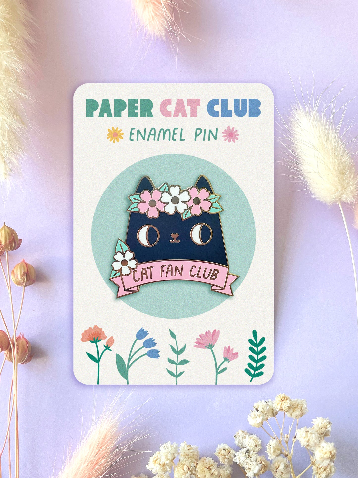 Black Cat Fan Club Luxury Hard Enamel Pin Badge