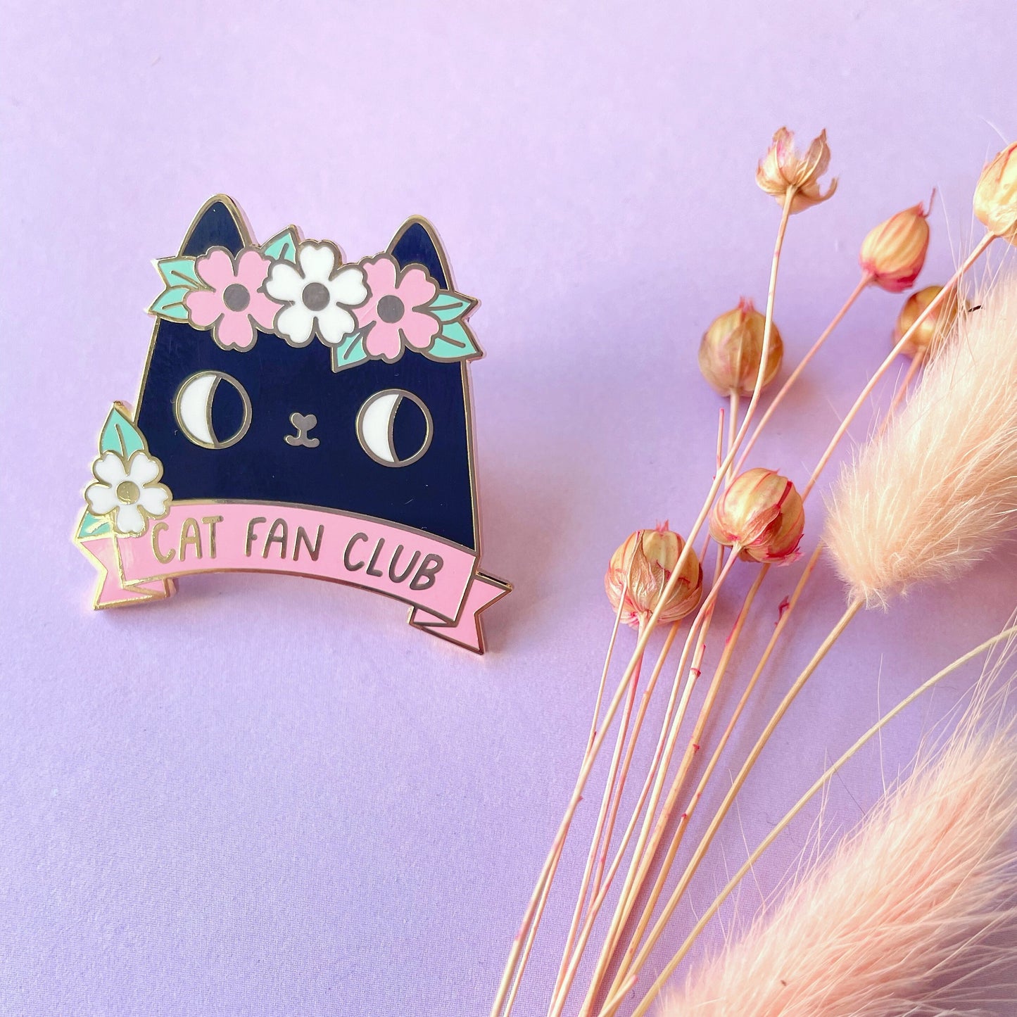 Black Cat Fan Club Luxury Hard Enamel Pin Badge