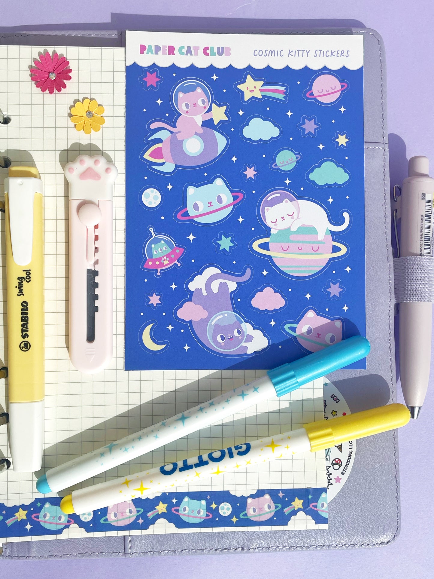 Cosmic Kittys Sticker Sheet