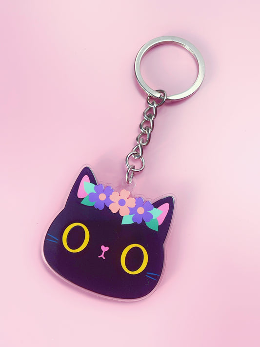 Black cat Keychain