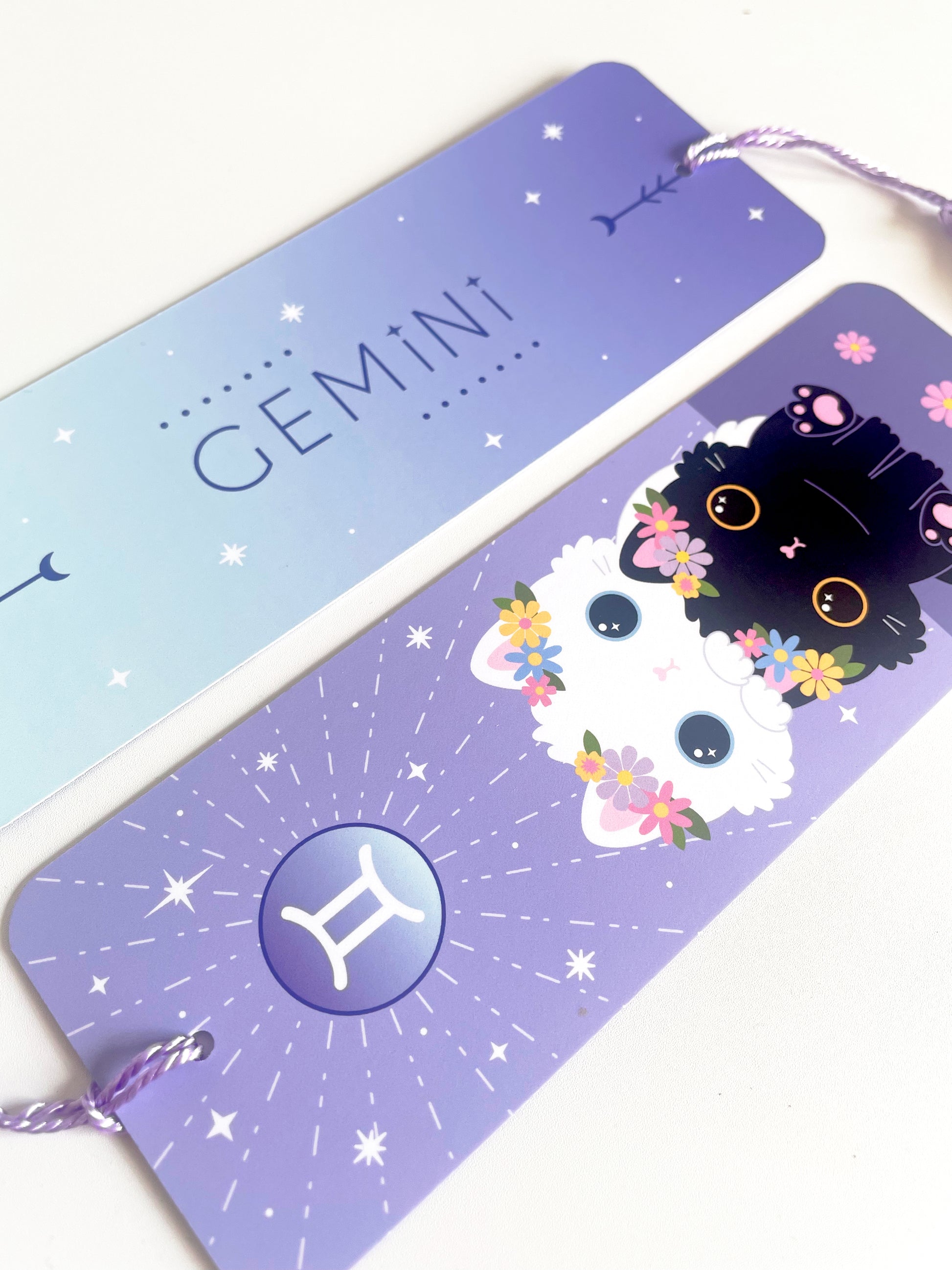 Gemini bookmark close up star sign gift