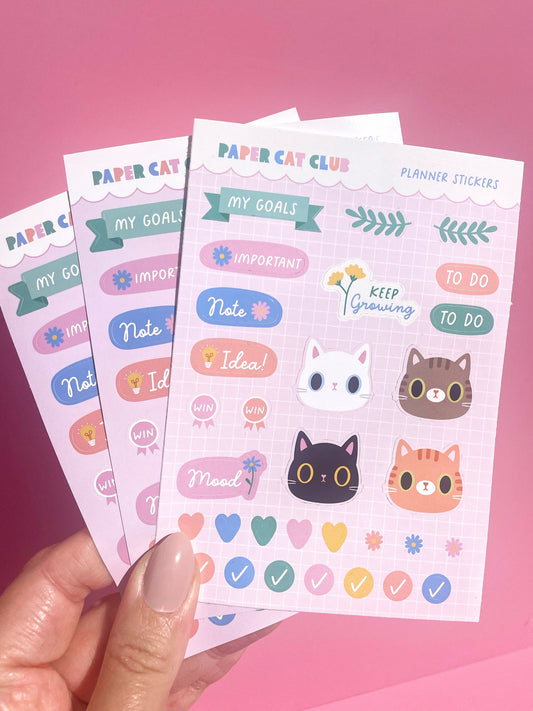 Planner Stickers - cute and kawaii journal and planner sticker sheet
