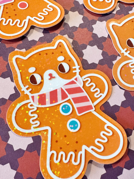 Cozy Cats Christmas Stickers – Sparkly Vinyl Cat Stickers for Planners & Journals (Copy)