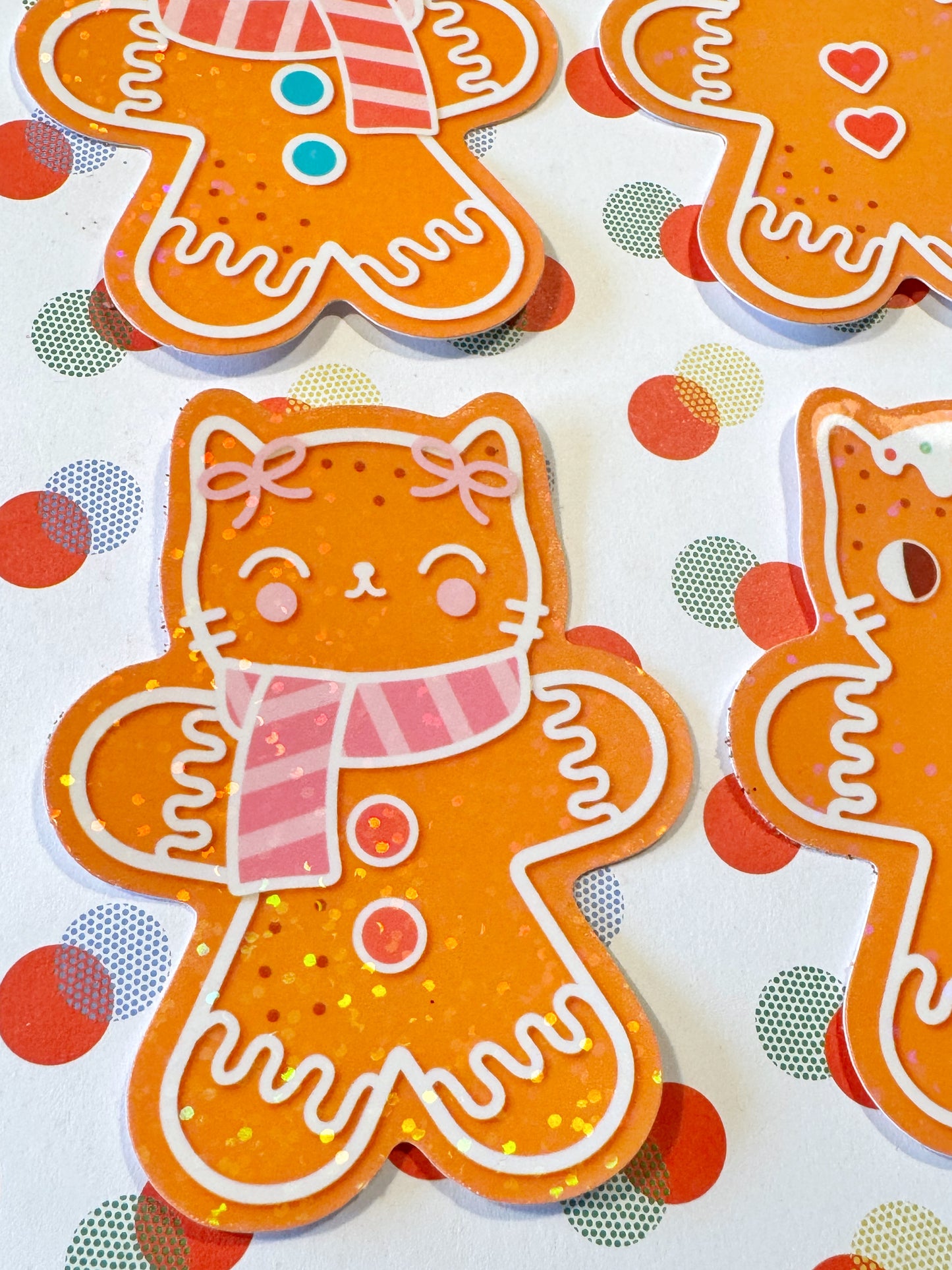 Cozy Cats Christmas Stickers – Sparkly Vinyl Cat Stickers for Planners & Journals (Copy)