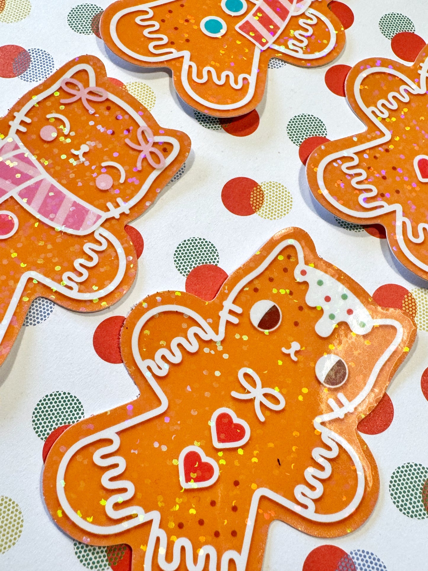 Cozy Cats Christmas Stickers – Sparkly Vinyl Cat Stickers for Planners & Journals (Copy)