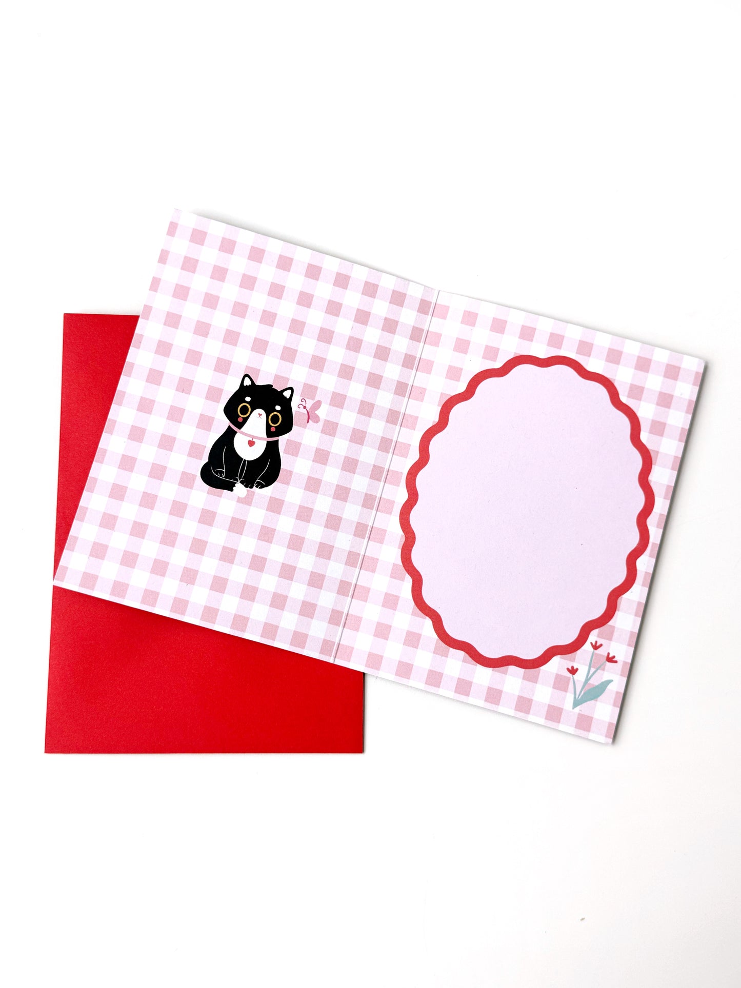 Cat Birthday Card -  A6 Tuxedo Cat Card
