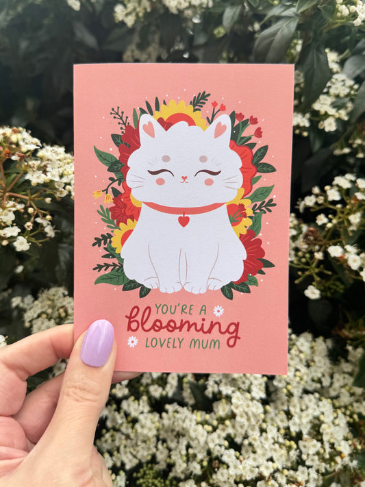 The Purr-fect card for the cat loving mum - Mothers day cat card