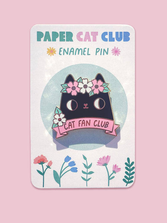 Black Cat Fan Club Luxury Hard Enamel Pin Badge