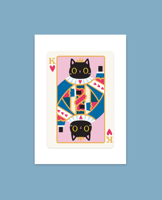 King of Hearts cute print A5 and A4 size