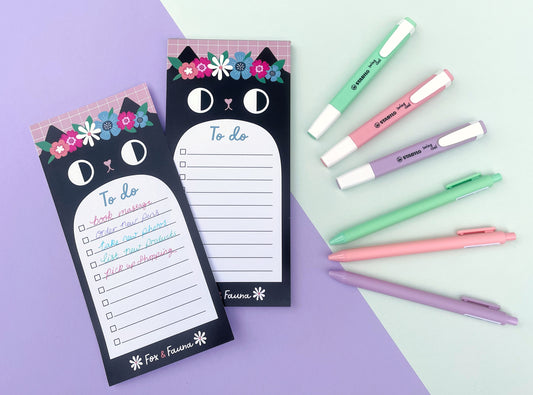 To do list cat notepad - super cute kawaii stationery